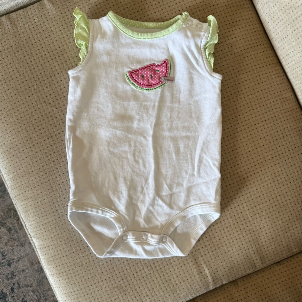 Y2K Watermelon Baby Bodysuit